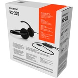 Creative HS-220, Auriculares con micrófono negro