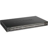 D-Link DGS-1250-52XMP Gestionado L3 Energía sobre Ethernet (PoE) Negro, Interruptor/Conmutador Gestionado, L3, Energía sobre Ethernet (PoE), Montaje en rack