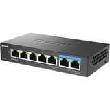 D-Link DMS-107/E switch No administrado Gigabit Ethernet (10/100/1000) Negro, Interruptor/Conmutador No administrado, Gigabit Ethernet (10/100/1000)