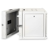 Digitus Carcasa de pared de la serie Unique - de dos piezas, giratoria, Armario IT gris claro, giratoria, Bastidor de pared, 9U, 100 kg, Gris