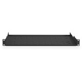 Digitus Estantería para fijación permanente a armarios de 483 mm (19"), Balda negro, Negro, 15 kg, 1U, Turquía, 48,3 cm (19"), 500 mm
