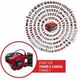 EINHELL Carrete de manguera a batería Power X-Change GE-HR 18/30 WH Li-Solo, 18 Voltios, Soporte para manguera rojo