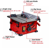 EINHELL Sierra circular de mesa TC-TS 8 rojo