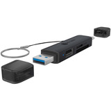 ICY BOX IB-CR203-CU3 lector de tarjeta USB 3.2 Gen 1 (3.1 Gen 1) Type-A/Type-C Negro, Lector de tarjetas negro, MicroSD (TransFlash), MicroSDHC, MicroSDXC, SD, SDXC, Negro, 5000 Mbit/s, Aluminio, 2 TB, USB 3.2 Gen 1 (3.1 Gen 1) Type-A/Type-C