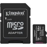 Kingston 64GB microSDXC Canvas Select Plus Gen3 100MB/s A1 (Incluye adaptador de SD), Tarjeta de memoria negro, 64 GB, MicroSDXC, Clase 10, UHS-I, 100 MB/s, Class 1 (U1)