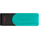 Kingston DataTraveler 128GB Portable USB 3.2 Gen 1 Exodia S (Black/Turquoise), Lápiz USB negro/Celeste, 128 GB, USB tipo A, 3.2 Gen 1 (3.1 Gen 1), Girar, 8,32 g, Negro, Turquesa