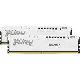 Kingston FURY FURY Beast 64GB 5600MT/s DDR5 CL40 DIMM (Kit de 2) White XMP, Memoria RAM blanco, 64 GB, 2 x 32 GB, DDR5, 288-pin DIMM