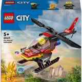 LEGO City Helicóptero de Rescate de Bomberos, Juegos de construcción Juego de construcción, 5 año(s), Plástico, 85 pieza(s), 159 g