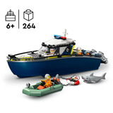 LEGO Persecución en Barco de Policía, Juegos de construcción Juego de construcción, 6 año(s), Plástico, 264 pieza(s), 621 g