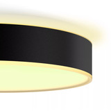 Philips Hue White Ambiance Enrave Lámpara de Techo M, Luz de LED negro