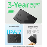 SwitchBot SwitchBot Smart Airtag Tarjeta rastreadora para billetera negra 