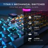 Turtle Beach TBK-1003-02-DE, Teclado para gaming aluminio (cepillado)/Negro