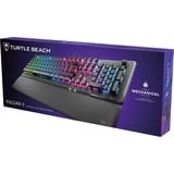Turtle Beach Vulcan II teclado Juego USB Alemán Negro, Teclado para gaming aluminio (cepillado)/Negro, Completo (100%), Alámbrico, USB, Interruptor mecánico, LED RGB, Negro