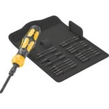 Wera Kraftform Kompakt 900 Set 1, con destornillador de impacto, Conjuntos de bits negro/Amarillo
