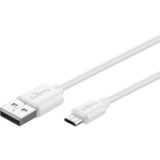 goobay Set de carga dual Micro-USB 18 Watt, Cargador blanco