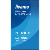 iiyama ProLite LH7575UHS-B2AG, Pantalla de gran formato negro (mate)