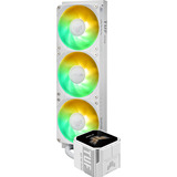 ASUS TUF Gaming LC III 360 ARGB LCD White Edition Procesador Sistema de refrigeración líquida todo en uno 12 cm Blanco 1 pieza(s), Refrigeración por agua blanco, Sistema de refrigeración líquida todo en uno, 12 cm, Blanco
