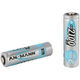 Ansmann 5035052 pila doméstica AA / HR6 Níquel-metal hidruro (NiMH), Batería plateado, AA / HR6, Níquel-metal hidruro (NiMH), 1,2 V, 2100 mAh, Plata