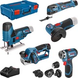 Bosch 0 615 A00 17D kit de herramientas eléctricas Batería azul, 1,8 cm, 280 spm, 1500 spm, 7 cm, 1,5 kg, Sierra abrasiva