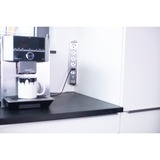 Brennenstuhl Regleta de enchufes estilo Eck de 6 tomas blanco/Acero fino