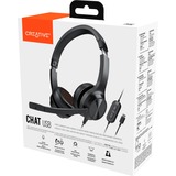 Creative Chat USB, Auriculares con micrófono negro