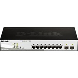 D-Link DGS-1210-08P Gestionado L2 Gigabit Ethernet (10/100/1000) Energía sobre Ethernet (PoE) Negro, Interruptor/Conmutador plateado/Negro, Gestionado, L2, Gigabit Ethernet (10/100/1000), Bidireccional completo (Full duplex), Energía sobre Ethernet (PoE), Montaje en rack