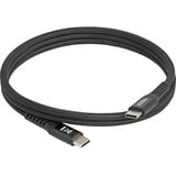 DeLOCK Cable USB-C 2.0 con revestimiento textil magnético negro