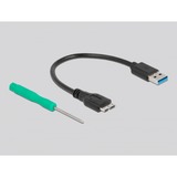 DeLOCK Carcasa externa SuperSpeed USB para SSD mSATA, Caja de unidades negro