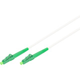 Digitus Cable de parche de fibra óptica simplex, reforzado con acero, monomodo, LC/APC > LC/APC blanco