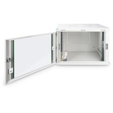 Digitus Carcasa de pared de la serie Dynamic Basic - 600 x 450 mm (an. x pr.), Armario IT gris, Bastidor de pared, 9U, 60 kg, Gris