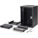 Digitus Set de red SOHO Pro 10" 315x300 mm (AnxP), Armario IT negro