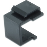 Digitus Tapón ciego para panel de parche modular, Tapa protectora negro