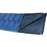 High Peak Saco de dormir tipo manta Vagabond 300 azul/Azul oscuro