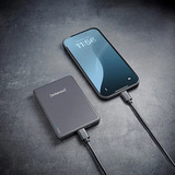 Intenso Magnetic Wireless Powerbank MW5000 Gris, Banco de potencia gris