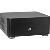 Inter-Tech A80 Small Form Factor (SFF) Negro 60 W, Caja HTPC negro, Small Form Factor (SFF), PC, Negro, ITX, Aluminio, 4 cm