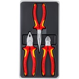 KNIPEX 00 20 12 juego de herramientas mecanicas 3 herramientas, Set de pinzas Rojo, Amarillo, 170 mm, 40 mm, 370 mm, 960 g, 3 herramientas