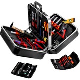 KNIPEX Maletín de herramientas "BIG Twin Move" Elektro, 63 piezas, Kit de herramientas negro