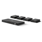 Lindy Extensor divisor HDMI e IR de 4 puertos, Splitter HDMI negro