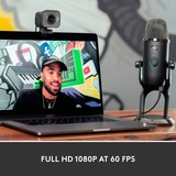 Logitech StreamCam Cámaras web, Webcam grafito, 1920 x 1080 Pixeles, Full HD, 60 pps, 1080p, 2 - 3.7 mm, 0.1 m