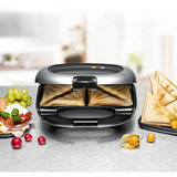 Rommelsbacher ST 1000, Sandwichera negro/Plateado