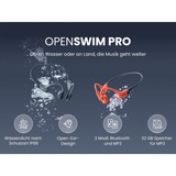 Shokz OpenSwim Pro Auriculares Inalámbrico Banda para cuello Deportes Bluetooth Negro, Rojo rojo/Azul-gris, Inalámbrico, Deportes, 200 - 20000 Hz, 27,3 g, Auriculares, Negro, Rojo