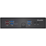 Shuttle DS50U7 PC/estación de trabajo barebone 1,3 l tamaño PC Negro i7-1355U negro, 1,3 l tamaño PC, Mini PC barebone, DDR5-SDRAM, PCI Express, Serial ATA III, Ethernet, 90 W