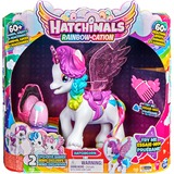Hatchimals CollEGGtibles, Hatchicorn interactivo, unicornio de juguete con alas que se mueven, más de 60 luces y sonidos, 2 bebés, juguetes para niñas, Muñecos
