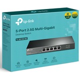 TP-Link TL-SG105-M2 switch No administrado 2.5G Ethernet (100/1000/2500) Negro, Interruptor/Conmutador gris, No administrado, 2.5G Ethernet (100/1000/2500)