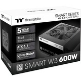 Thermaltake PS-SPW-0600NNFAWE-1, Fuente de alimentación de PC 