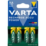 VARTA Ready2Use HR06 1350 mAh Batería recargable AA Níquel-metal hidruro (NiMH) Batería recargable, AA, Níquel-metal hidruro (NiMH), 4 pieza(s), 1350 mAh, Verde