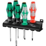 Wera 334/368/6 Juego de destornilladores Kraftform Plus + soporte negro/Verde