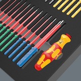 Wera 9751 Inserto de espuma Kraftform Kompakt VDE Set 1, Destornillador rojo/Amarillo