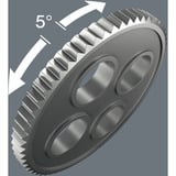 Wera Carraca Zyklop Speed 8000 C Black Edition, 1/2" negro/Verde