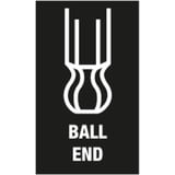 Wera Juego de llaves hexagonales angulares Hex-Plus 8, 9 piezas, Destornillador cromado